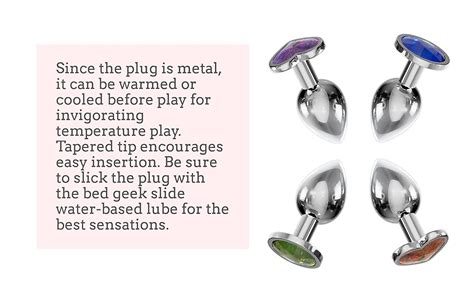 large metal butt plug|Amazon.co.uk: bed geek: butt plugs.